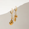 Wholesale Stainless Steel Geometric Earrings Light Luxury Highend Electroplating Jewelry For Women