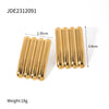 Wholesale Stainless Steel Geometric Earrings With Electroplating For Women