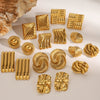 Wholesale Stainless Steel Geometric Earrings With Electroplating For Women
