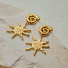 Wholesale Stainless Steel Geometric Earrings With Electroplating Light Luxury Minimalist Design For Women