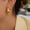 Wholesale Stainless Steel Geometric Earrings With Electroplating Process For Women
