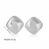 Wholesale Stainless Steel Geometric Earrings With Electroplating Treatment For Women