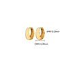 Wholesale Stainless Steel Geometric Earrings With Electroplating Unisex Minimalist Design