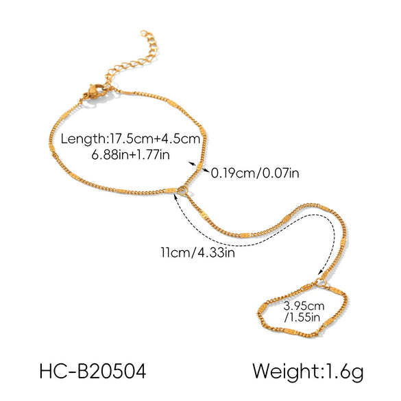 Wholesale Stainless Steel Geometric Electroplated Bracelet For Women