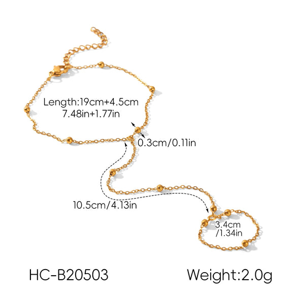 Wholesale Stainless Steel Geometric Electroplated Bracelet For Women