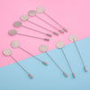 Wholesale Stainless Steel Geometric Electroplated Brooch Pin Accessories