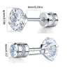 Wholesale Stainless Steel Geometric Electroplated Diamondencrusted Screwbuckle Earrings For Women