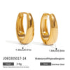 Wholesale Stainless Steel Geometric Electroplated Earrings For Women Light Luxury High End Non Fading