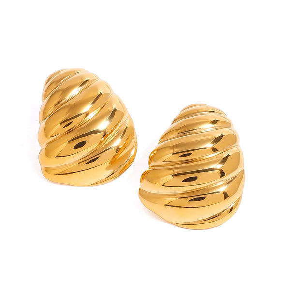 Wholesale Stainless Steel Geometric Electroplated Earrings For Women