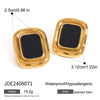 Wholesale Stainless Steel Geometric Electroplated Earrings For Women