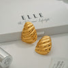 Wholesale Stainless Steel Geometric Electroplated Earrings For Women