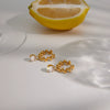 Wholesale Stainless Steel Geometric Electroplated Earrings For Women