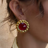 Wholesale Stainless Steel Geometric Electroplated Earrings For Women
