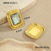 Wholesale Stainless Steel Geometric Electroplated Exaggerated Midcentury Retro Style Women's Earrings