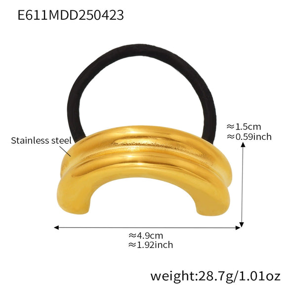 Wholesale Stainless Steel Geometric Electroplated Hair Accessories For Women