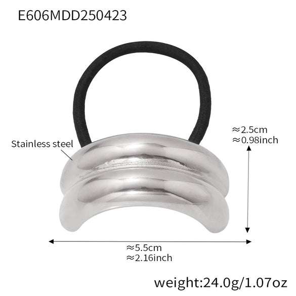 Wholesale Stainless Steel Geometric Electroplated Hair Accessories For Women