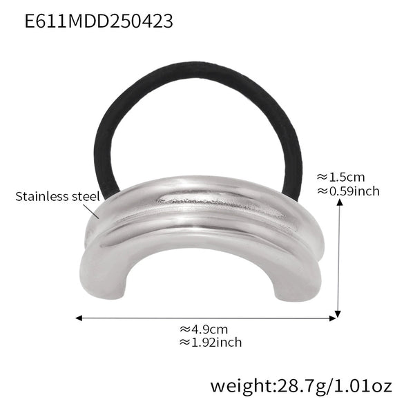 Wholesale Stainless Steel Geometric Electroplated Hair Accessories For Women