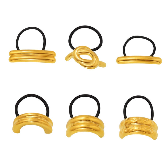 Wholesale Stainless Steel Geometric Electroplated Hair Accessories For Women