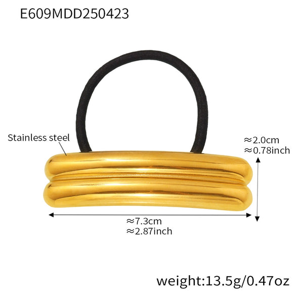 Wholesale Stainless Steel Geometric Electroplated Hair Accessories For Women