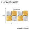 Wholesale Stainless Steel Geometric Electroplated Light Luxury Women's Gold Earrings Ear Studs