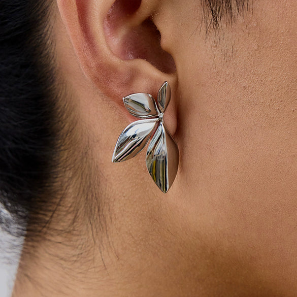 Wholesale Stainless Steel Geometric Electroplated Minimalist Earrings For Women