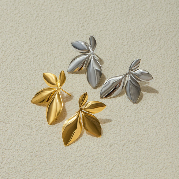 Wholesale Stainless Steel Geometric Electroplated Minimalist Earrings For Women