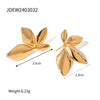 Wholesale Stainless Steel Geometric Electroplated Minimalist Earrings For Women