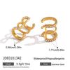 Wholesale Stainless Steel Geometric Electroplated Nonpierced Ear Cuffs For Women