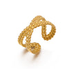 Wholesale Stainless Steel Geometric Electroplated Ring For Women