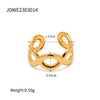 Wholesale Stainless Steel Geometric Electroplated Women's Ear Clip Earrings