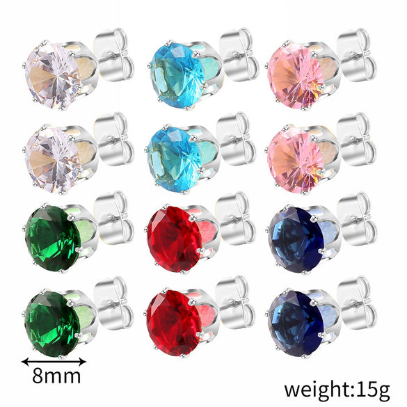 Wholesale Stainless Steel Geometric Electroplated Women's Earrings