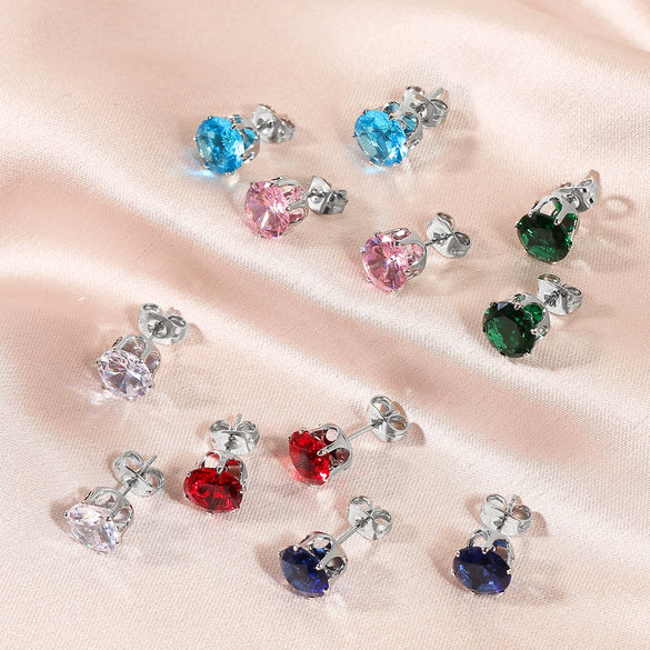 Wholesale Stainless Steel Geometric Electroplated Women's Earrings