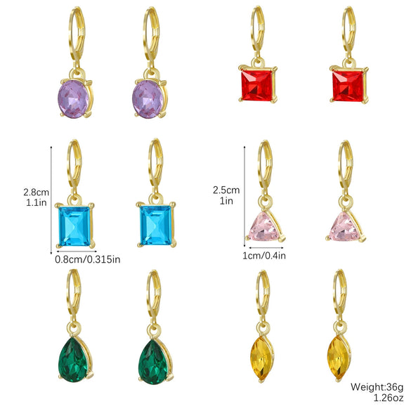 Wholesale Stainless Steel Geometric Electroplated Women's Earrings