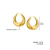 Wholesale Stainless Steel Geometric Electroplated Women's Fashionable Ear Studs