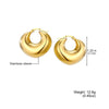 Wholesale Stainless Steel Geometric Electroplated Women's Fashionable Ear Studs