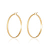 Wholesale Stainless Steel Geometric Embossed Gold Plated Women's Earrings