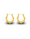 Wholesale Stainless Steel Geometric Embossed Hydraulic Women's Earrings