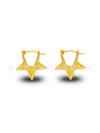 Wholesale Stainless Steel Geometric Embossed Hydraulic Women's Earrings
