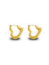 Wholesale Stainless Steel Geometric Embossed Hydraulic Women's Earrings