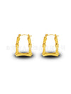 Wholesale Stainless Steel Geometric Embossed Hydraulic Women's Earrings