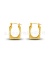 Wholesale Stainless Steel Geometric Embossed Hydraulic Women's Earrings