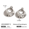 Wholesale Stainless Steel Geometric Exaggerated Niche Earrings For Women With Electroplating
