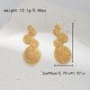 Wholesale Stainless Steel Geometric Fashion Antiallergy Earrings With Electroplating Treatment