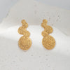 Wholesale Stainless Steel Geometric Fashion Antiallergy Earrings With Electroplating Treatment