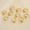 Wholesale Stainless Steel Geometric Fashion Earrings For Women With Electroplating Design