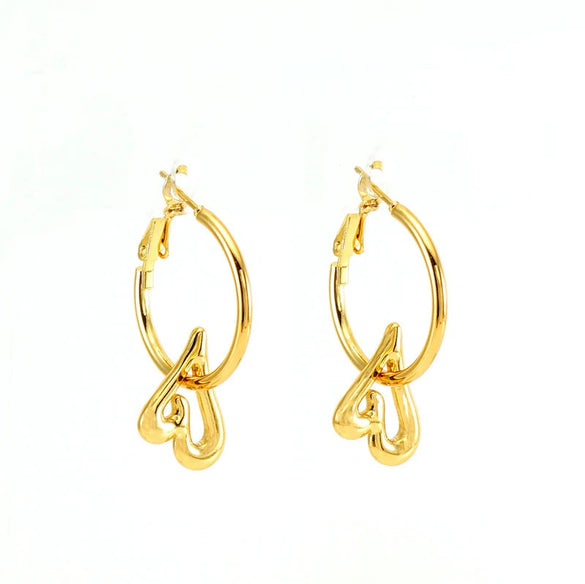 Wholesale Stainless Steel Geometric Fashion Earrings For Women With Electroplating Design
