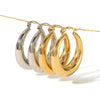 Wholesale Stainless Steel Geometric Fashion Earrings For Women With Electroplating