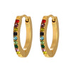 Wholesale 316L Stainless Steel Geometric Fashion Earrings For Women With Electroplating