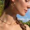 Wholesale Stainless Steel Geometric Fashion Earrings For Women With Electroplating