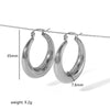 Wholesale Stainless Steel Geometric Fashion Earrings For Women With Electroplating
